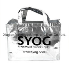 Promotional Custom Printed Metallic Non-Woven Reusable Tote Bag