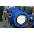 PTFE Disc Double Flanged Butterfly Valve with Ce ISO Approved