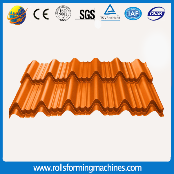 Glazed Steel Tile Roll Forming Machine/High Rib Roofing Panel Roll Forming Machine/Roof Panel Machine