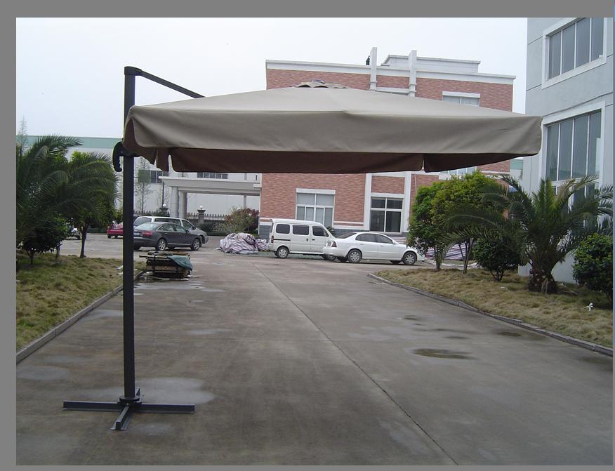 Outdoor Aluminium New Square Pole Hanging Umbrella