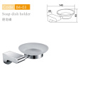 Glass Soap Dish Chrome Bathroom Fittings