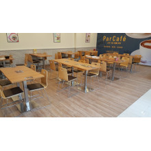 Fireproof Finish Plywood Tables and Chairs for Cafe (FOH-CMY30)