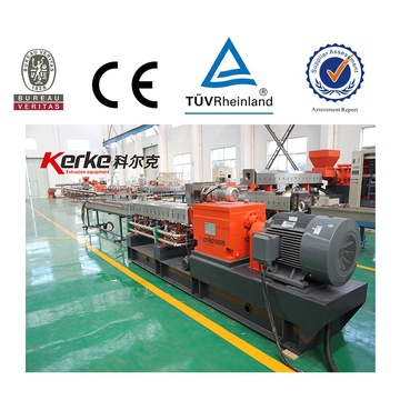 two stage filler masterbatch twin screw pelletizing extruder