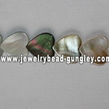 15mm coração forma mar shell beads