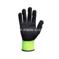 Hi-Vis amarillo anti-impacto trabajo guante con TPR (TPR9003)