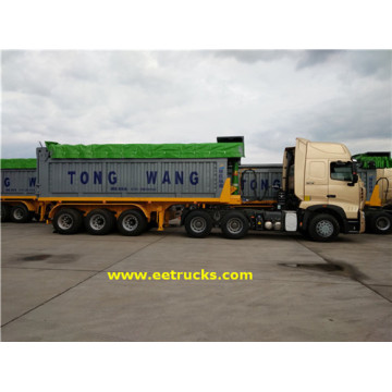 Tri-axle 32 Ton End Dump Anhänger