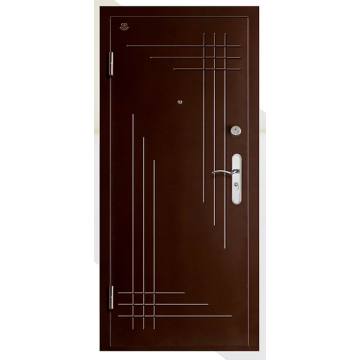 Puerta acorazada de madera de estilo ruso acero