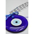 Seven Elephants Evil Eye Charm Hanging Ornament for Protection Wall Hanging