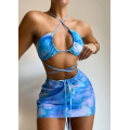 Sexy swimwear bikini tie dye swimwear women