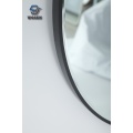 European style Black round bathroom wall mirror