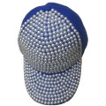 Promotion cheap good quality diamond baseball cap Rivet sports adjustable hat