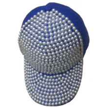 Promotion cheap good quality diamond baseball cap Rivet sports adjustable hat
