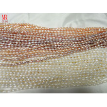 4-5mm AA Grade Rice Ntural Pearl Strands