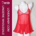 Meninas Sheer Lace e Net Babydoll Xxl Lingerie (P2127-3)