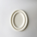 Big oval plate bagasse 12.5 inch plate