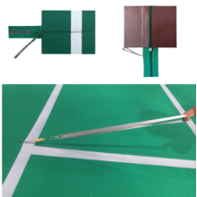 Tragbare Badminton-Reißverschlussmatten für Veranstaltungen