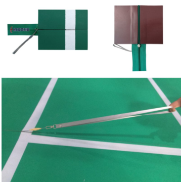 Tapis de badminton portables à glissière pour événements