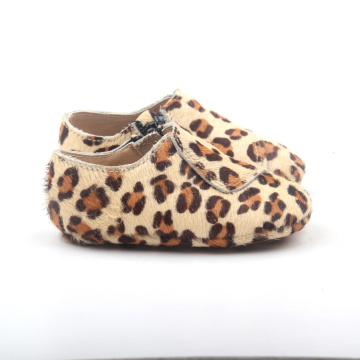 Leopard Soft Sole Leather Shoes Baby Footwear