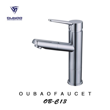 Modern Single Lever Pull Out Vessel Sink Faucet