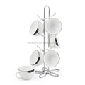 Accesorios de cocina 6pc taza de tazas de colgante de tazas, bastidor de secado