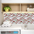 Smart waterproof backsplash peel mosaic 3d sticker tile