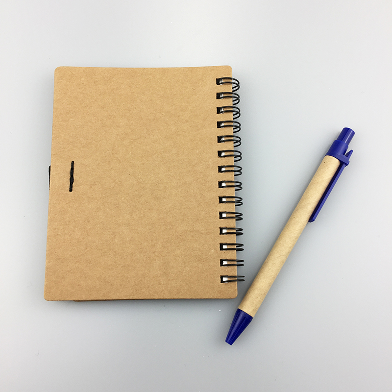 Recyclable Spiral Notebook With Paper Eco Pen