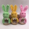 DIY Crochet Rabbit Toys Baby Teether Knitting Rabbit Plush Toy Baby Comfort Supply