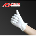 Gants jetables en vinyle blanc