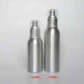 Bouteille de shampooing en aluminium argenté de haute qualité de 150 ml, bouteille de pompe en aluminium pour emballage cosmétique