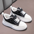 Black PU Leder Kinder Casual Schuhe