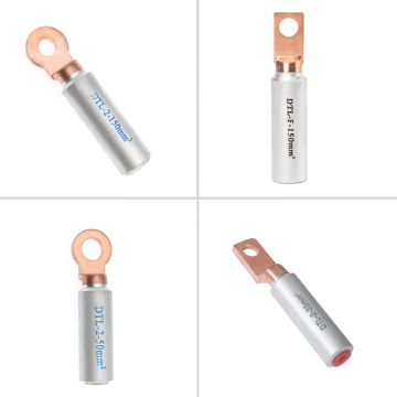 DTL series Forged crimp pin type terminal lugs and ferrules /bimetal cable lug/Copper -aluminium connecting terminals