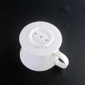 White Simple Coffee Dripper Céramique Custom