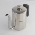 Stainless Steel Coffee Pot with Black Handle