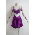 Purple latin dance dress