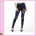 2016 atacado novo projetado oco sem costura Sexy Cotton Jeans Tights