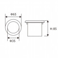 LEDER Éclairage extérieur à LED 3W blanc froid