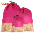 Two Colors Wig Storage Bags Non Woven Fabric Wig Bag