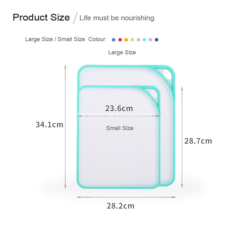 double side plastic cutting board