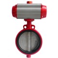 Flange Pneumatic Powder  Butterfly Valve