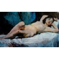 Handmade Professional Supplier Women Hot Sexy Nude Painting Ebf-038