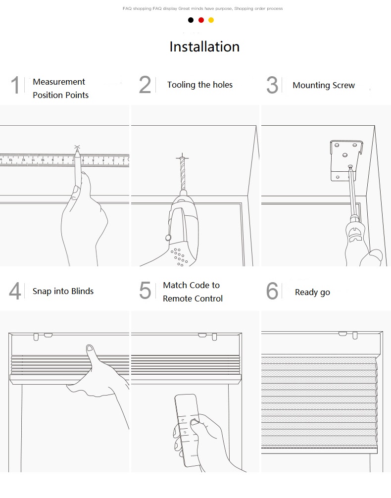 Automatic Window Sheer Blinds