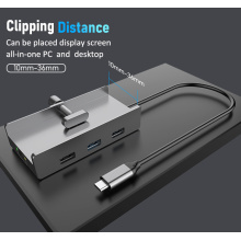 8-in-1-Typ-C-Hub-Multiport-Adapter-Schreibtischhalterung