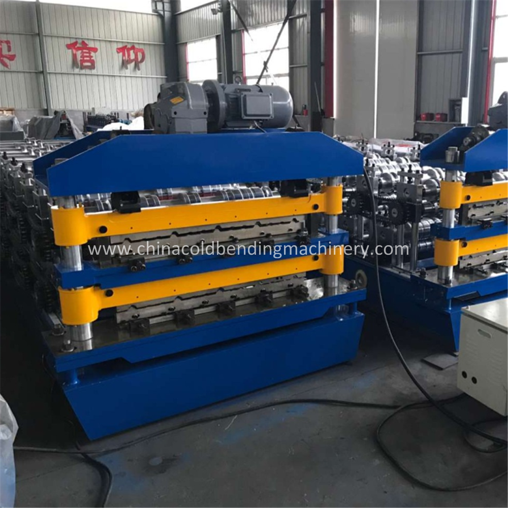 double layer roofing sheet machine