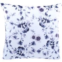 Oreiller coussin imprimé floral violet