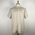 men's grid casual shirt environmental design shirt