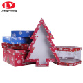 Custom Shape Christmas Tree Gift Box with Window