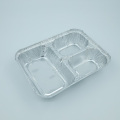 3 Compartment Aluminum Foil Fast Food Container