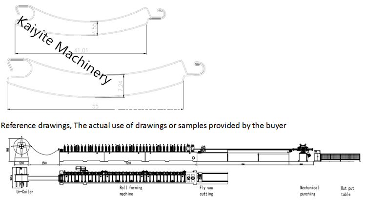 41 and 55 PU form shutter door drawing