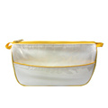 Yellow PVC cosmetic bag for ladies