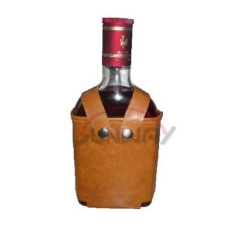 Flaschenhalter, zusammenklappbare lederne Flaschen-Kasten-Hülsen-Abdeckung (BC0071)